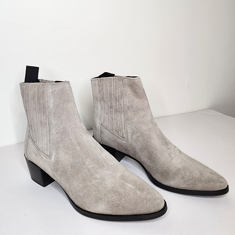 Rag &Bone Womens Rover Chelsea Ankle  Boot in Cemento Suede Size 8.5